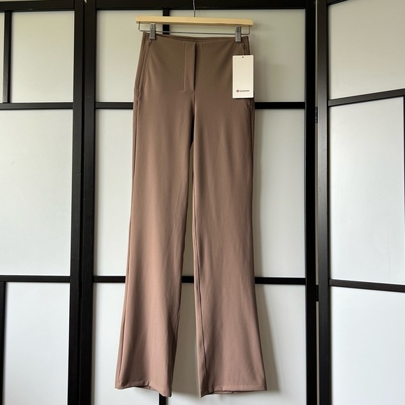 [6] NWT 2024 Lululemon Athletica Smooth Fit Pull On High Rise Pant Taupetastic - Picture 5 of 11